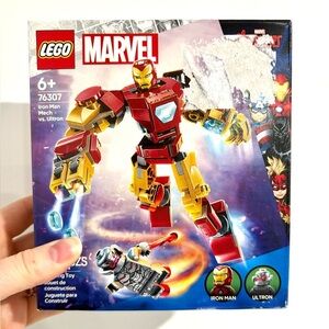 🧱 2/$38 - LEGO NWT Marvel Iron Man Mech vs Ultron 76307 Sealed Avengers Set